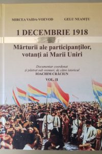 1 decembrie 1918 vol II , Ediție definitivă, Editura Risoprint Cluj-Napoca, 2018